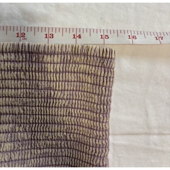 NWOT Oli & Hali Layered Lace Patchwork Smoked Maxi Skirt Lilac Size XL Lagenlook - Picture 6 of 7